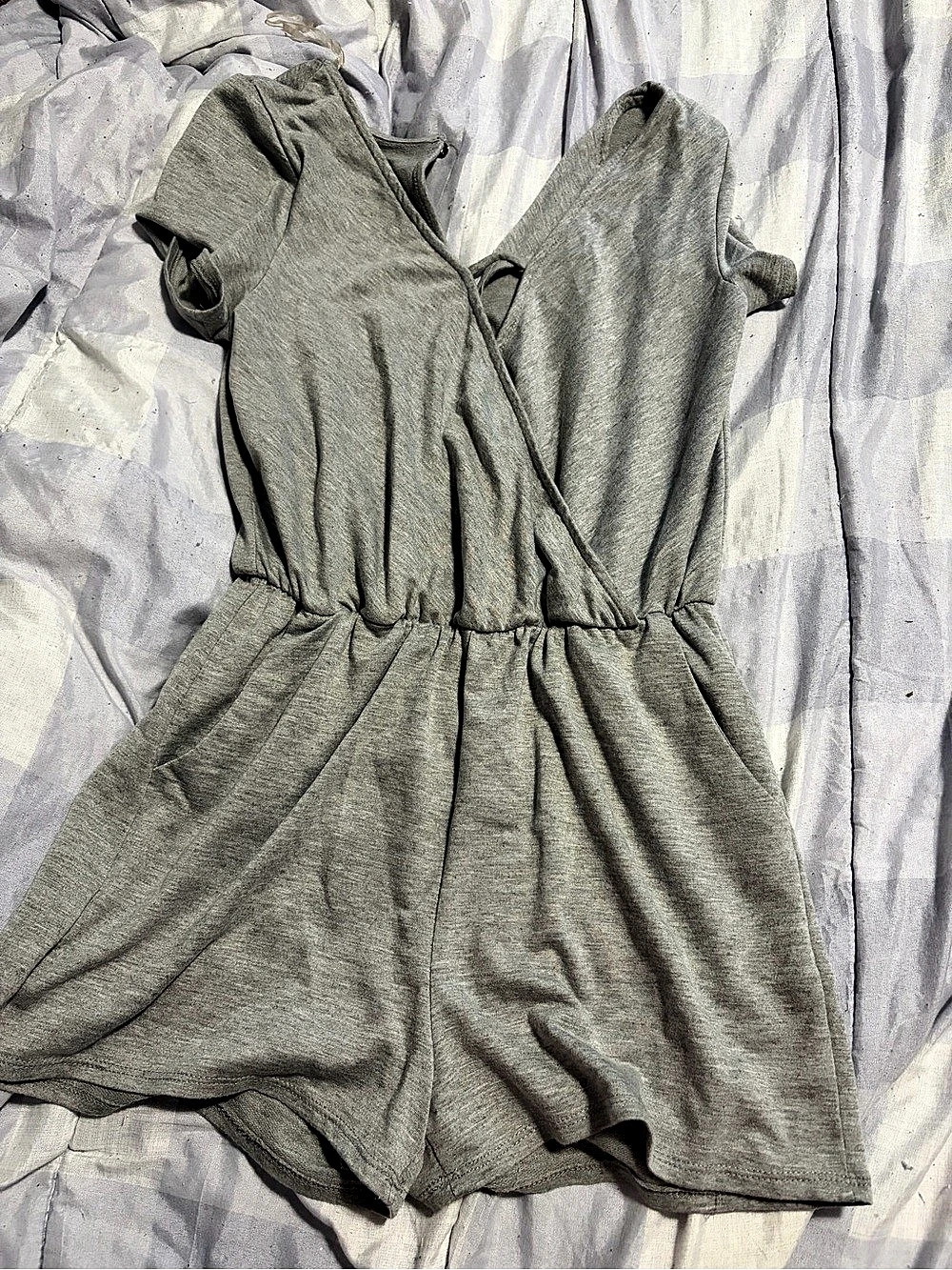 Ardene Gray Romper Size Medium Like New